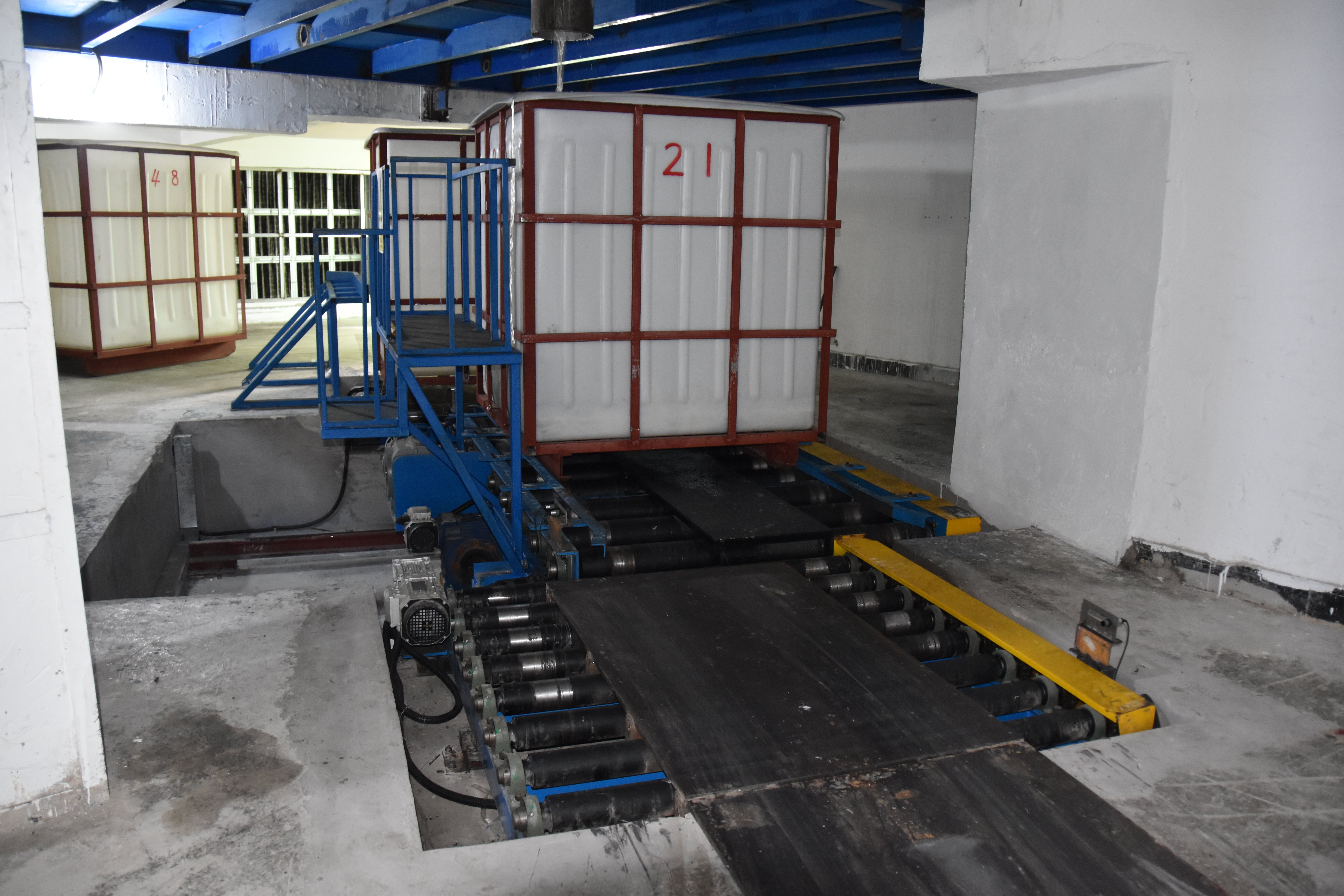 Jalur produksi serat poliester